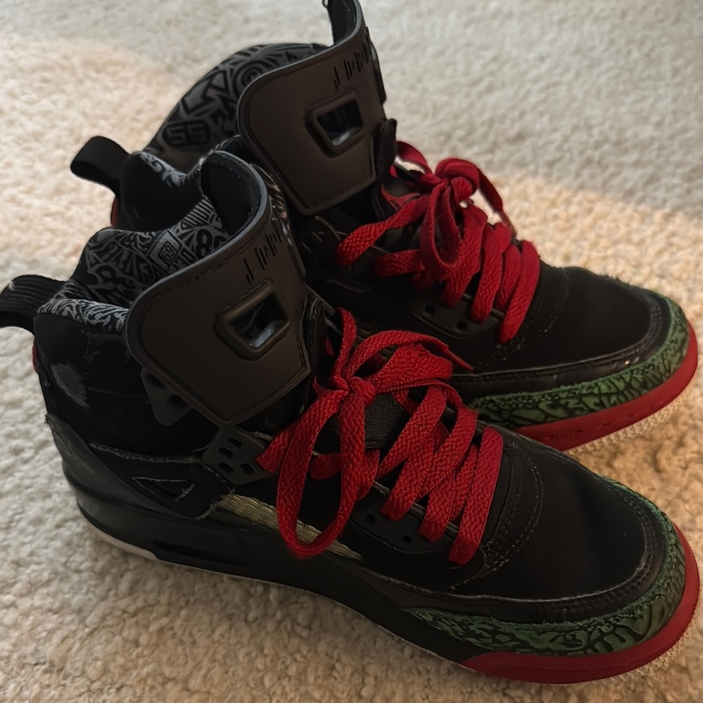 Jordan Black and Red Sneakers